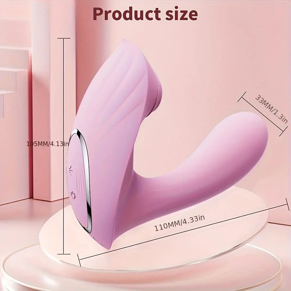 Wearable Butterfly Vibrator Panty - USB Rechargeable. 9-Frequency G-Spot & Clitoral Stimulation with Sucking Massage for Women - Adult Sex Toy for Couples - buysextoyth