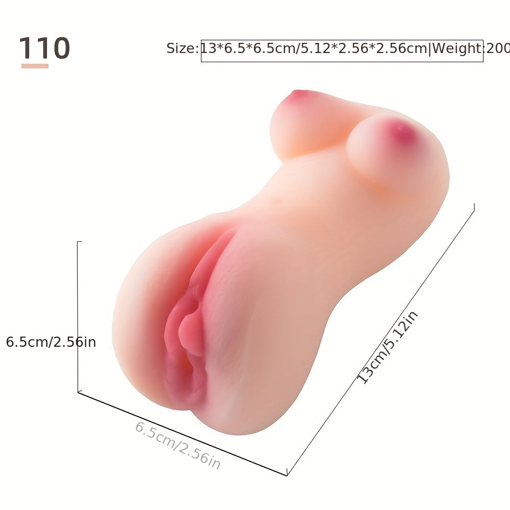 Pocket Pussy Male Masturbator 3D Realistic Textured Vagina And Tight Anus Pleasure Sex Toys For Men Oral Sex Self Pleasure Stroker Silica Gel Vacuum Suction Sex Doll - buysextoyth
