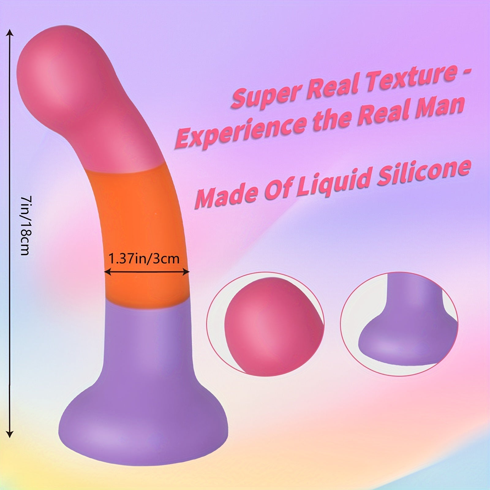 6.1 Liquid Silicone Anal Plug - Realistic Soft Dildo With Strong Suction Cup For Hands-Free G-Spot Stimulation. Latex-Free Adult Sex Toy For Men & Women - buysextoyth