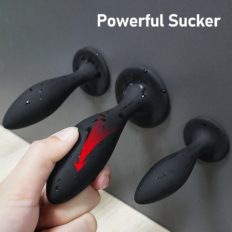 3pcs Anal Plugs Buttplug Training Set Silicone Suction Anus Sex Toys for Women Men Male Prostate Massager Butt Plug Gay Bdsm Toy - buysextoyth