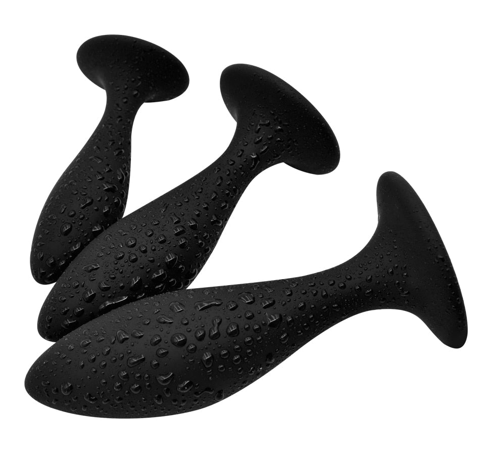 3pcs Anal Plugs Buttplug Training Set Silicone Suction Anus Sex Toys for Women Men Male Prostate Massager Butt Plug Gay Bdsm Toy - buysextoyth