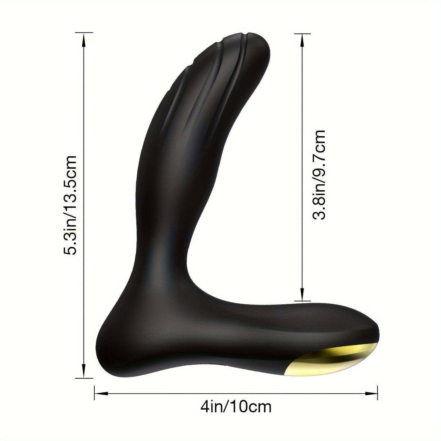 Vibrating Prostate Massager for Beginners. Personal Anal Toy P Spot Vibrator with Remote Control for Hands Free Play. Rechargeable Butt Plug with 10 Vibrations - buysextoyth