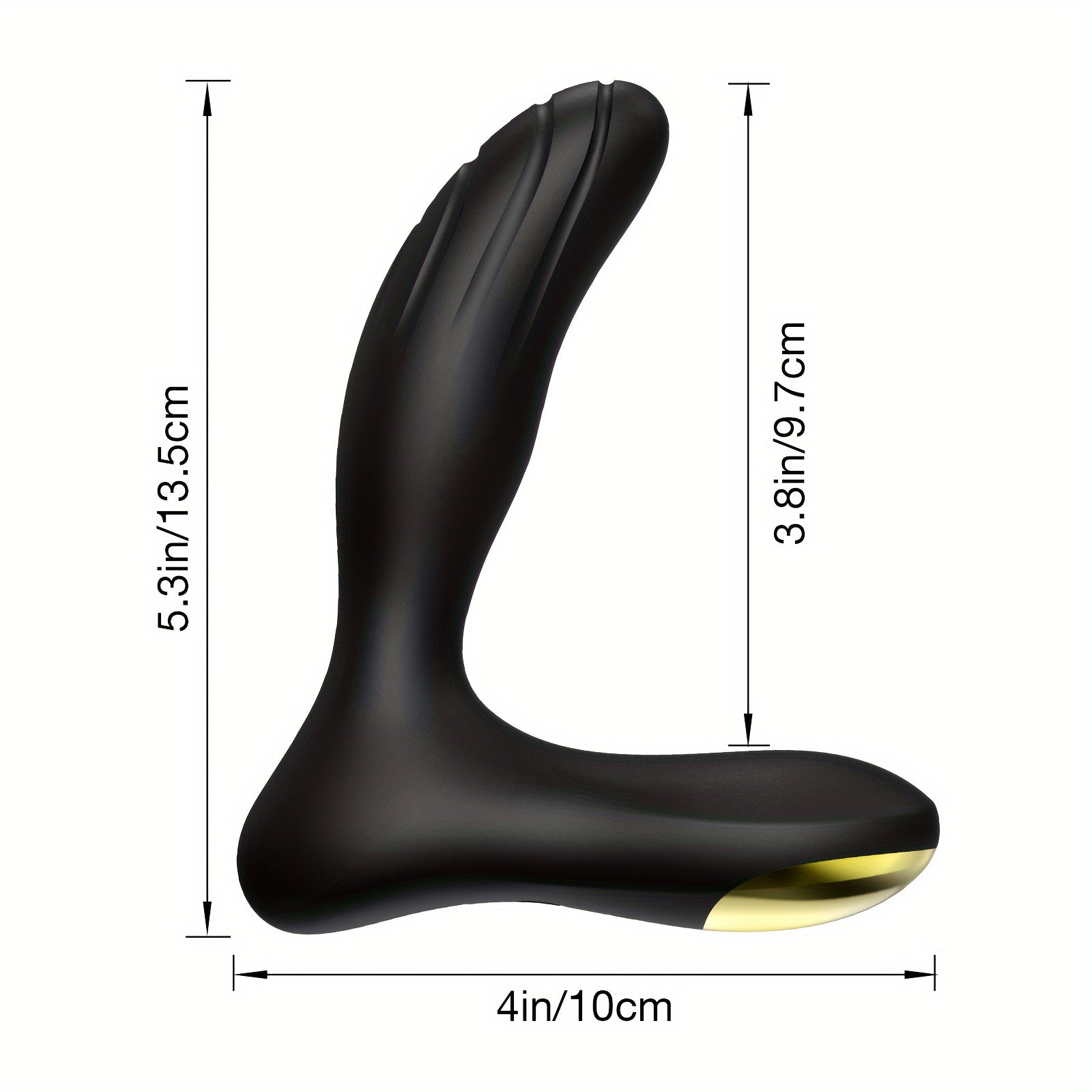 Vibrating Prostate Massager for Beginners. Personal Anal Toy P Spot Vibrator with Remote Control for Hands Free Play. Rechargeable Butt Plug with 10 Vibrations - buysextoyth