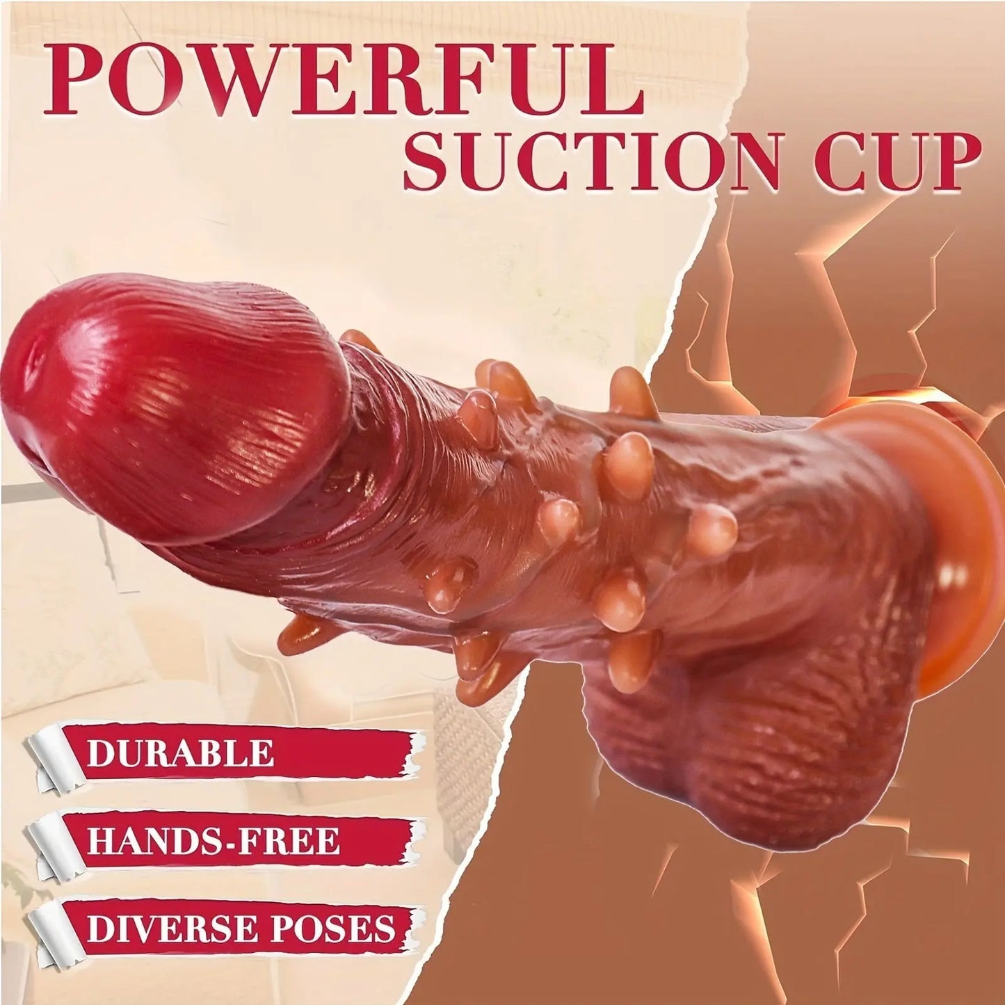 Adjustable Rotation Dildo: 9.1 Vibration Realistic G-Spot Anal Stimulation. 360° Rotation. Remote Control.. Latex. Battery Powered. 1200mAh Li-ion Battery. Liquid Silicone - buysextoyth