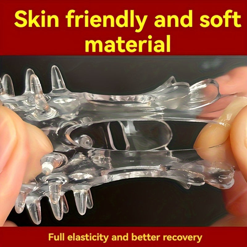 2pcs Men's Wolf Teeth Penis Sleeve Penis Cover Add More Fun And Excitement For Men Women Couples - buysextoyth