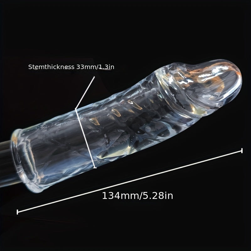 Men's Crystal Adult Sex Toy Penis Cover Sleeve Penis Extender Reusable Delay Ejaculation Add More Fun And Excitement - buysextoyth