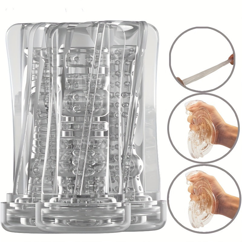Transparent Crystal Masturbation Cup Male Use Masturbation Penis Exerciser Adult Supplies - buysextoyth