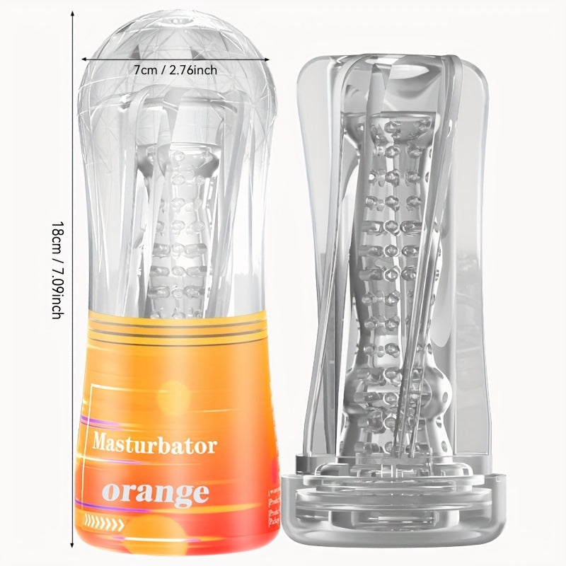 Transparent Crystal Masturbation Cup Male Use Masturbation Penis Exerciser Adult Supplies - buysextoyth