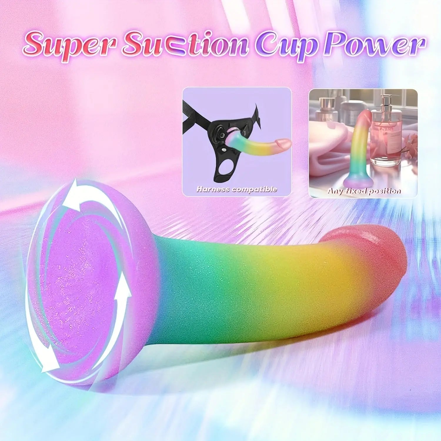 Liquid Silicone Soft Dildo. 7 Strap On G Spot Anal Suction Cup Dildos for Women Pleasure. Pink Purple Fantasy Thin Women Adult Sex Toys Dildos for Beginner. Jelly Smooth Penis Female Sex Toy - buysextoyth