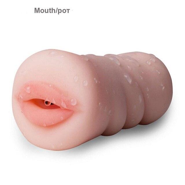 4D Realistic Deep Throat Men Silicone Artificial Vagina Mouth Anal Erotic Oral Sex Masturbator Sex Toys for Men Adult - buysextoyth