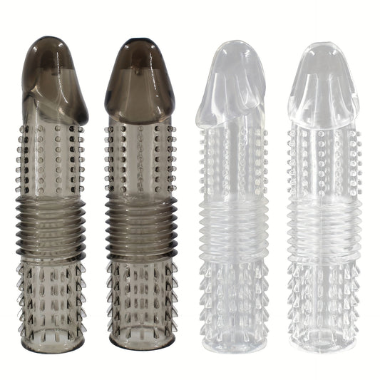 Men's Crystal Adult Sex Toy Penis Cover Sleeve Penis Extender Reusable Delay Ejaculation Add More Fun And Excitement For Men Women Couples - buysextoyth