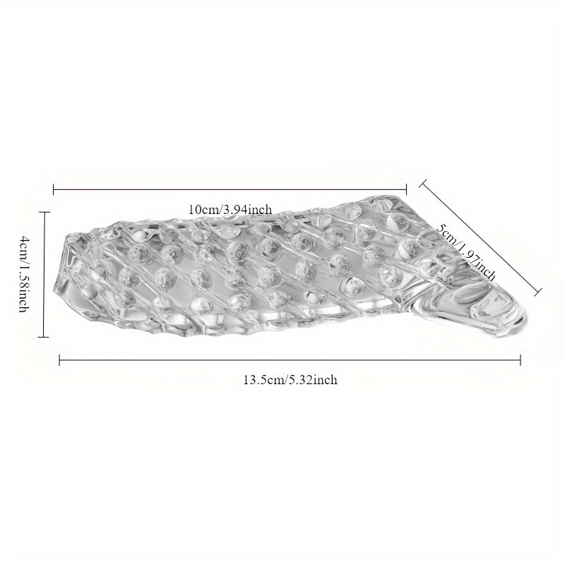 Penis Lock Sperm Delay Sleeve Sexy Crystal Sleeve Wolf Tooth Sleeve Lock Sperm Ring - buysextoyth