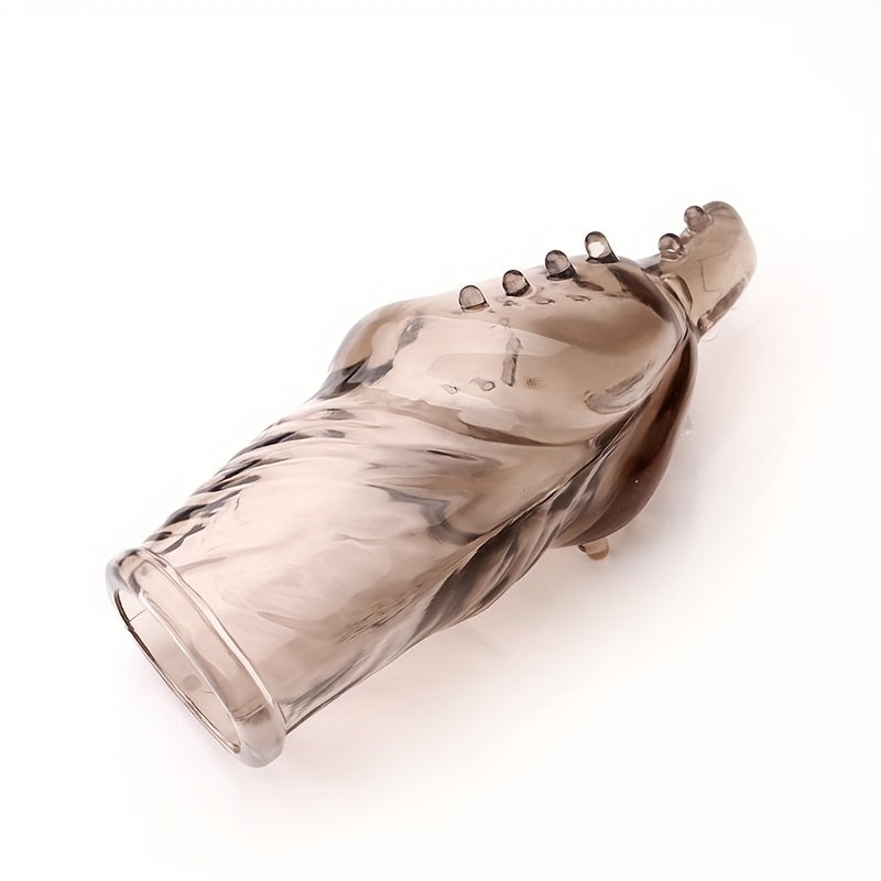 TPE Glan Cover Penis Sleeve Delay Ejaculation G-spot Stimulation adult Sex Toys For Men And Women - buysextoyth
