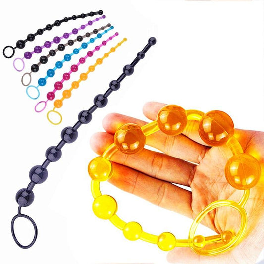 5 Colors Vibrator Anal Beads Butt Plug Stimulator Massager Sex Toy for Women Anal Balls Butt Plug Toys for Beginners Sex Tools - buysextoyth