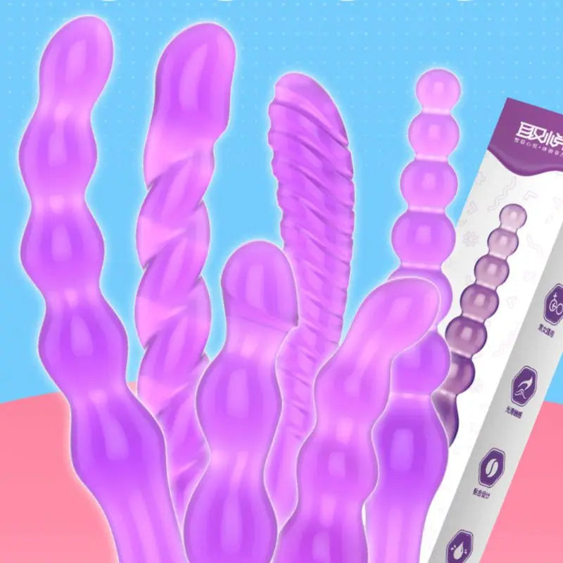 5 Styles Anal Beads Soft Prostate Massage Anal Plug Anal Sex Toys For Women Masturbator - buysextoyth
