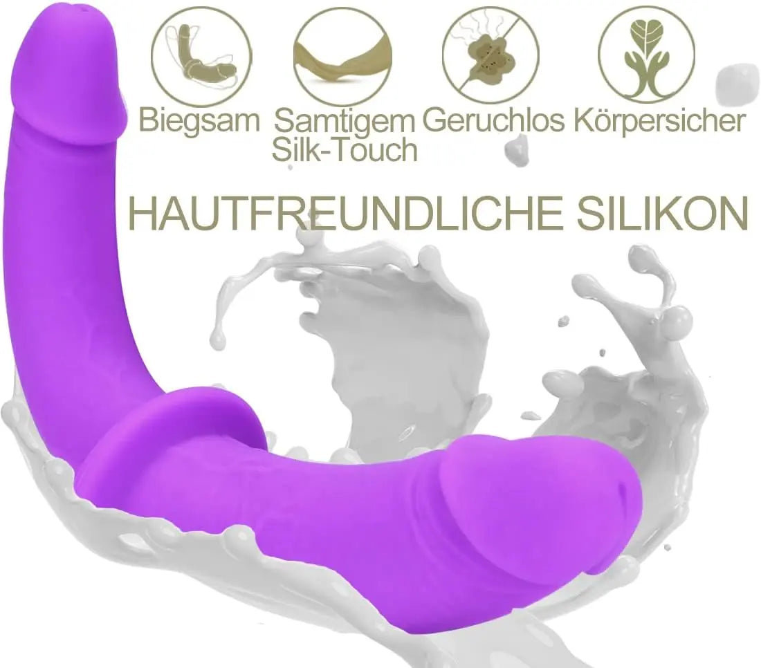 Harness Strap on Silicone Dildo Adult Sex Toy G spot Stimulator Detachable Double Dildos Vagina Massager Female Masturbator for Women Lesbian and Couples - buysextoyth