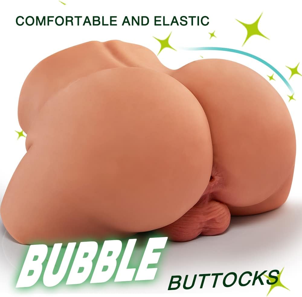 10.5 LB 2 in1 Torso Male Sex Doll with Realistic Dildo and Testis. Anal Male Masturbator with Tight Hole for Men Masturbation. Gohya Unisex Sex Toy for Couple Brown - buysextoyth