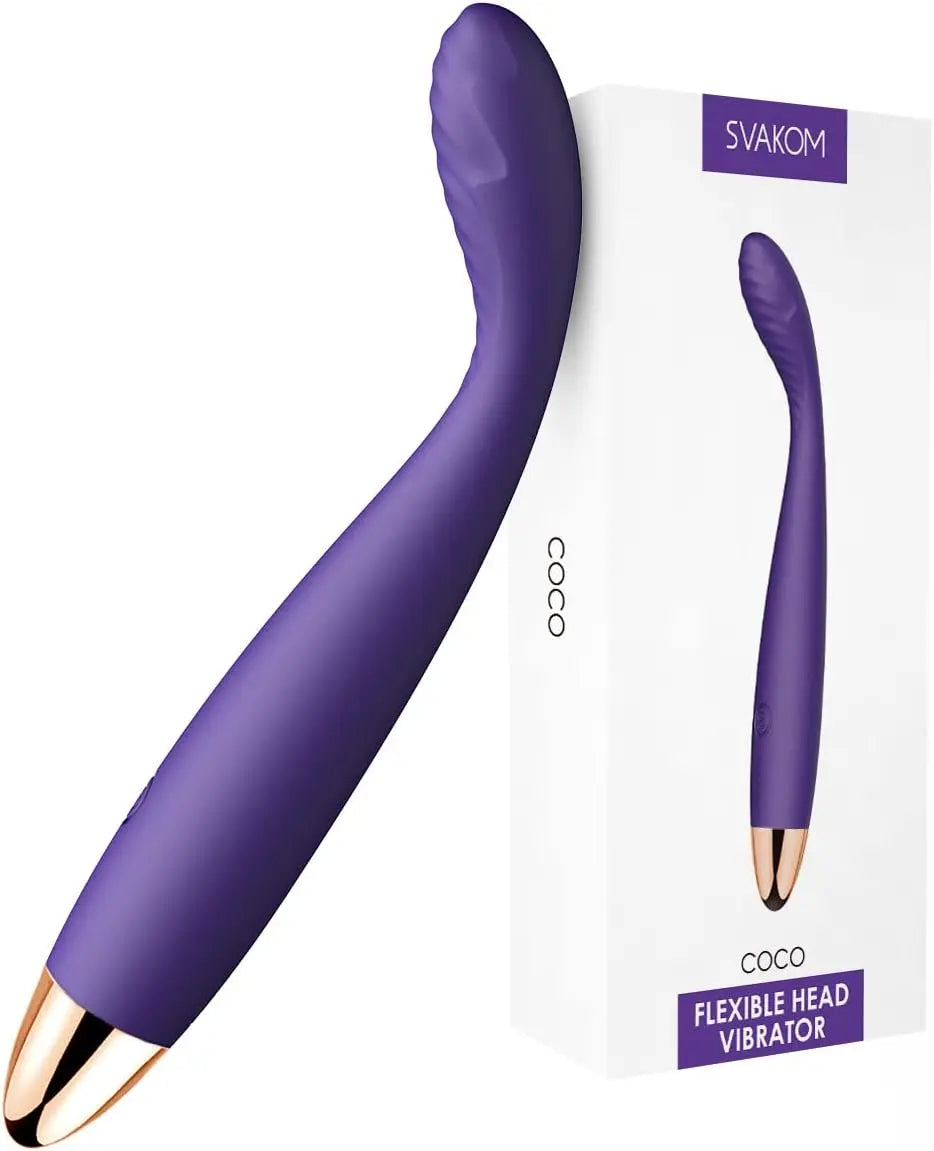SVAKOM COCO G Spot Vibrator - 8 Seconds to Climax Finger Shaped Waterproof Vibes for Women - 5*5 Vibrations Clit Nipple Personal Massagers - Adult Female Sex Toys - buysextoyth