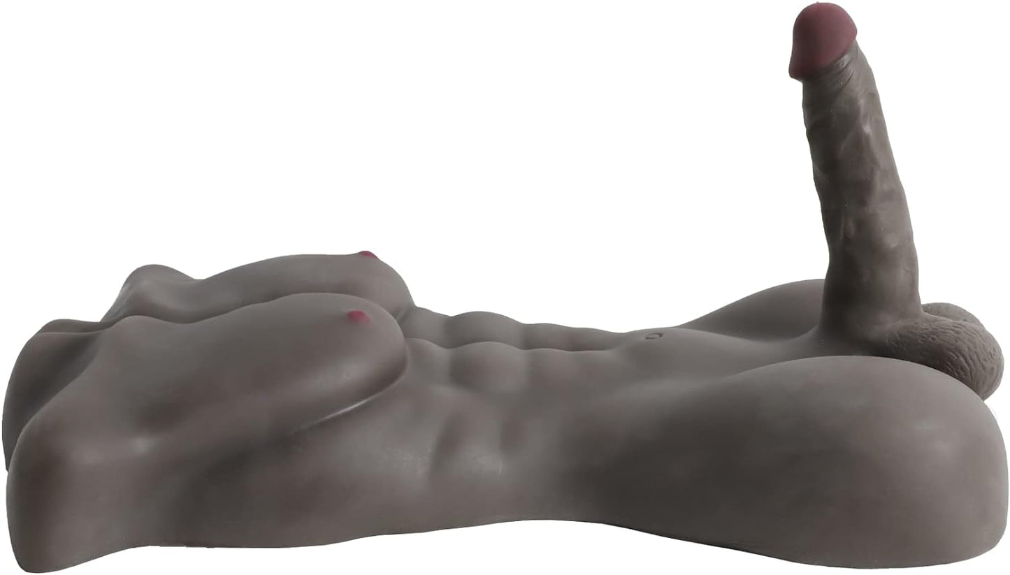 Male Sex Doll for Women with Big Realistic Dildo Sex Toys Male Torso Penis Sex Dolls with Tight Anal Sex for Female Masturbation Threesome Couple Sex Fun Unisex Toys. 18.74LB - buysextoyth