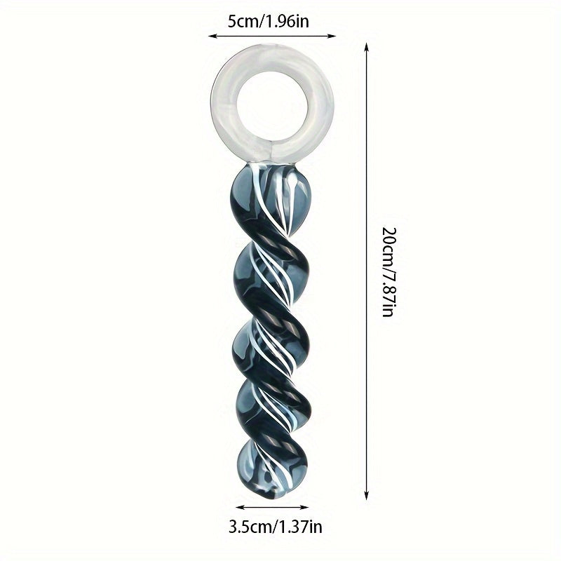 Glass Thread Rotation Anal Plug Dildo Crystal Butt Plug Adult Toys Sex Toys Anal Masturbation Prostate Massage for Couples Men - buysextoyth