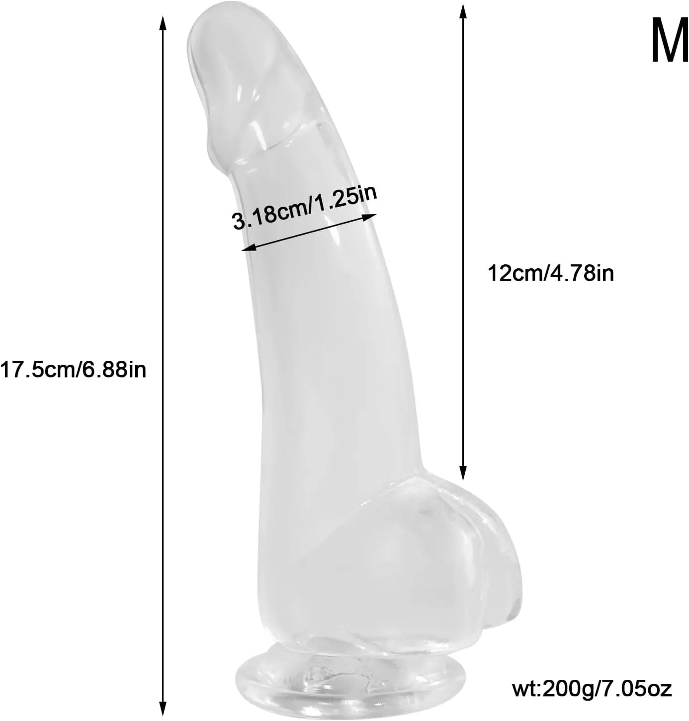 7 Inch Small Anal Dildos with Suction Cup. Soft Butt Plugs for Women.Men G spot - buysextoyth