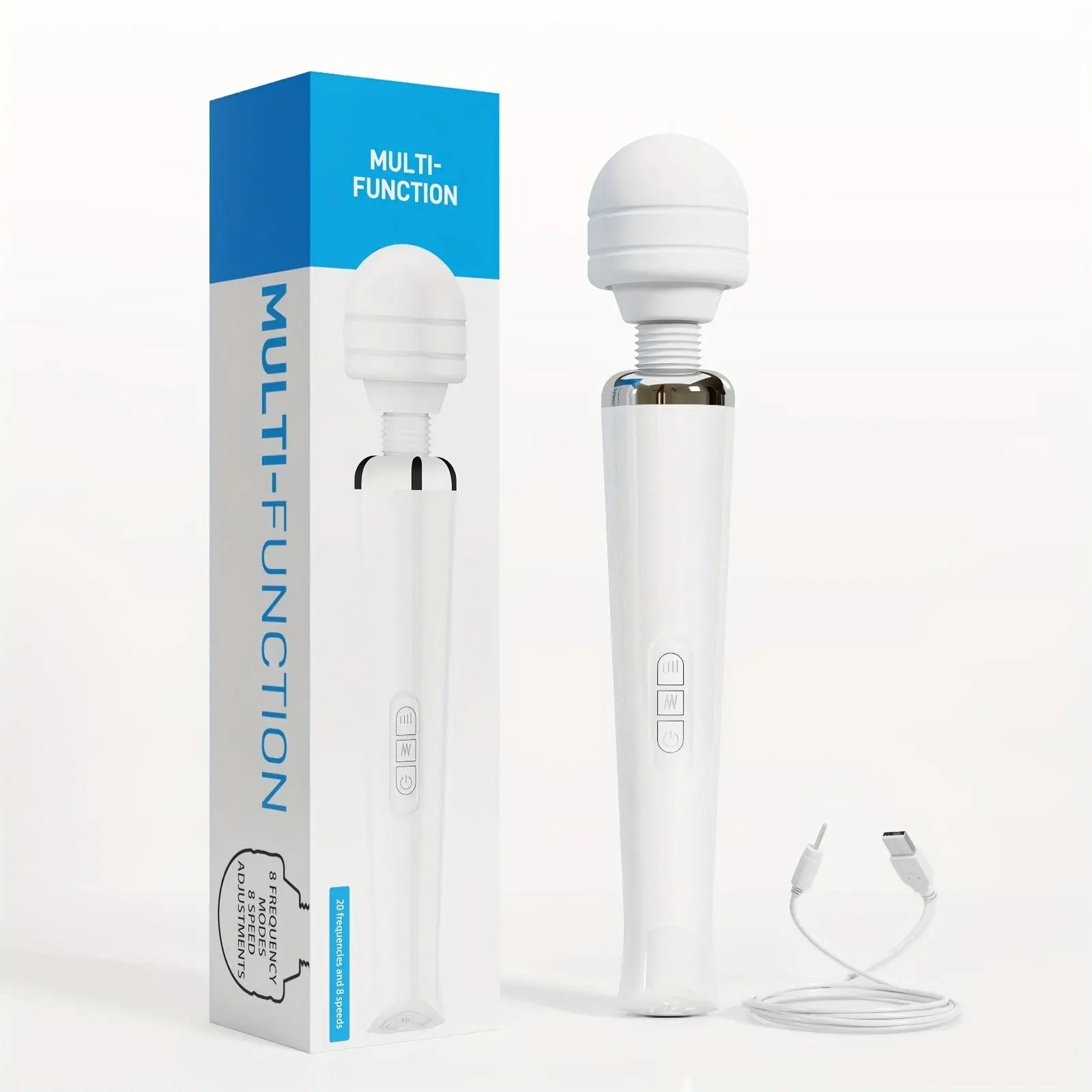 AV Vibrating Stick USB Rechargeable 20 Frequency Vibrating Massage Stick 12.9in Masturbation Stick Sex Toy For Men And Women - buysextoyth