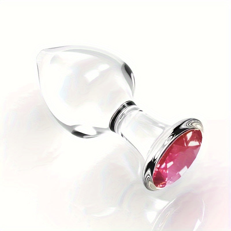 Crystal anal plug anal beads masturbation crystal diamond massage stick glass dildo anal plug sex toy - buysextoyth