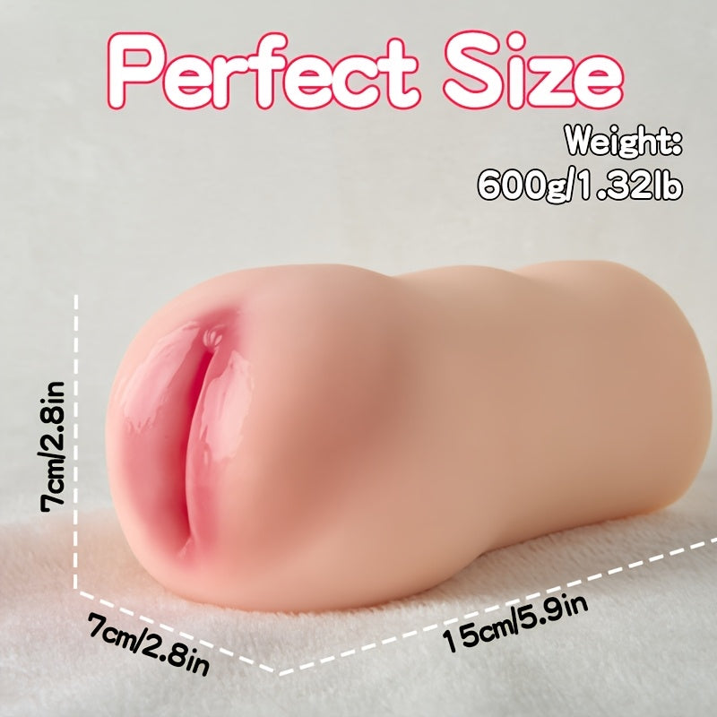 Realistic Tactile Male Masturbation Toy. Soft Flexible Pocket Design. 3D Lifelike Female Texture and Intense Anal Design. Portable Adult Male Pleasure Aid. TPE Material. with No Batteries Required - buysextoyth