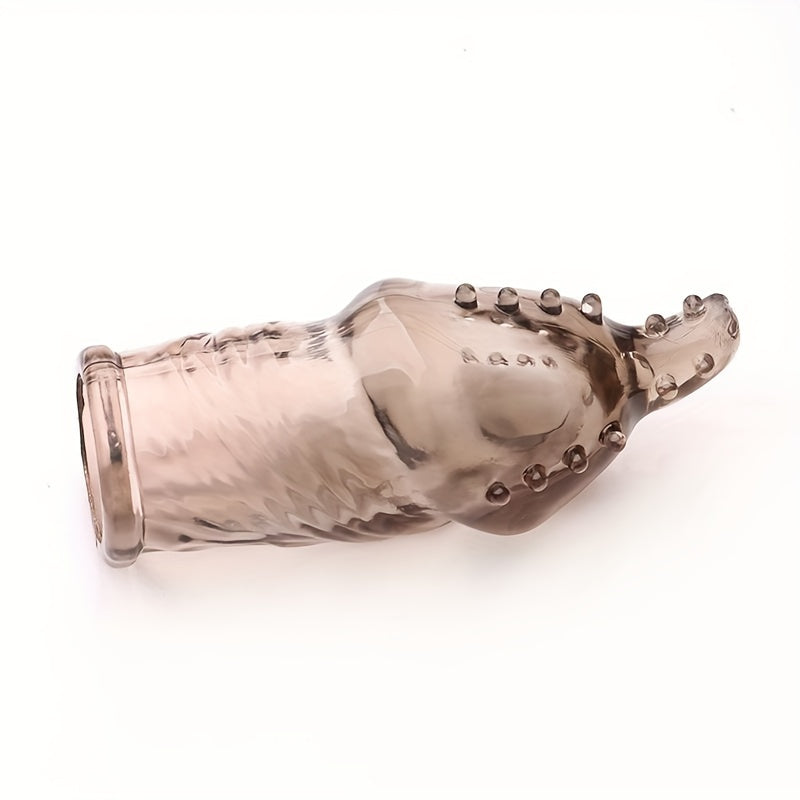 TPE Glan Cover Penis Sleeve Delay Ejaculation G-spot Stimulation adult Sex Toys For Men And Women - buysextoyth