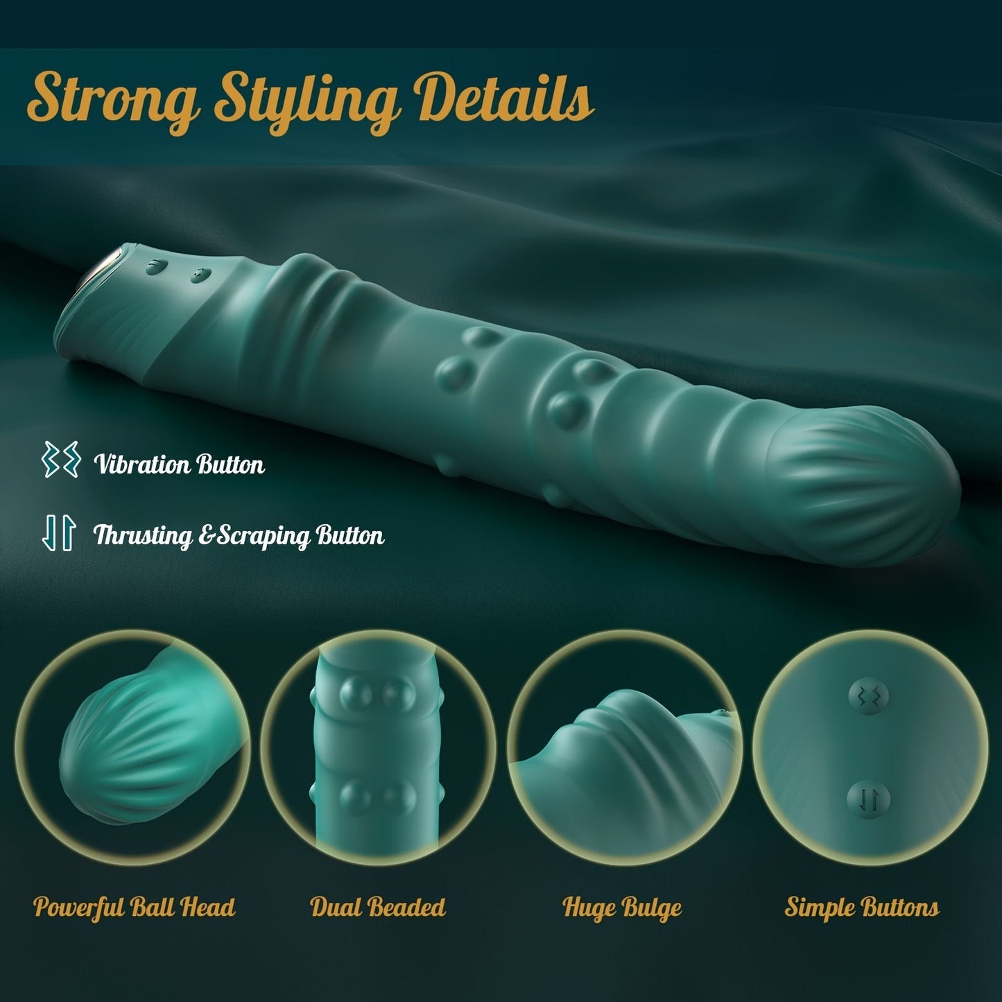 Thrusting Dildo Vibrator. Realistic Dildos With Beaded Push Aside & Pinching. Female Vibrators With Deep Thrust. Sex Toys For Women. G Spot Vagina Massage. Vibrating Anal Plugs Butt Clitoris Stimulator. Adult Product Supplies - buysextoyth
