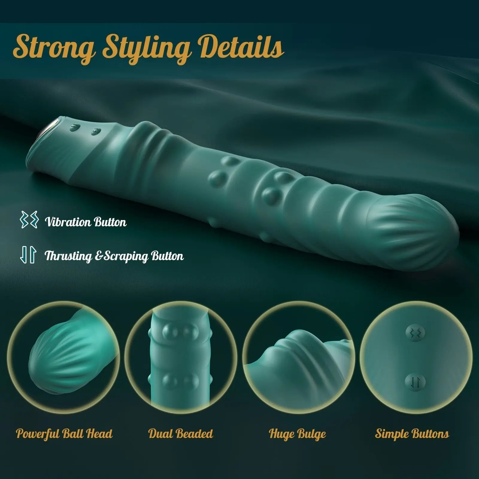 Thrusting Dildo Vibrator. Realistic Dildos With Beaded Push Aside & Pinching. Female Vibrators With Deep Thrust. Sex Toys For Women. G Spot Vagina Massage. Vibrating Anal Plugs Butt Clitoris Stimulator. Adult Product Supplies - buysextoyth