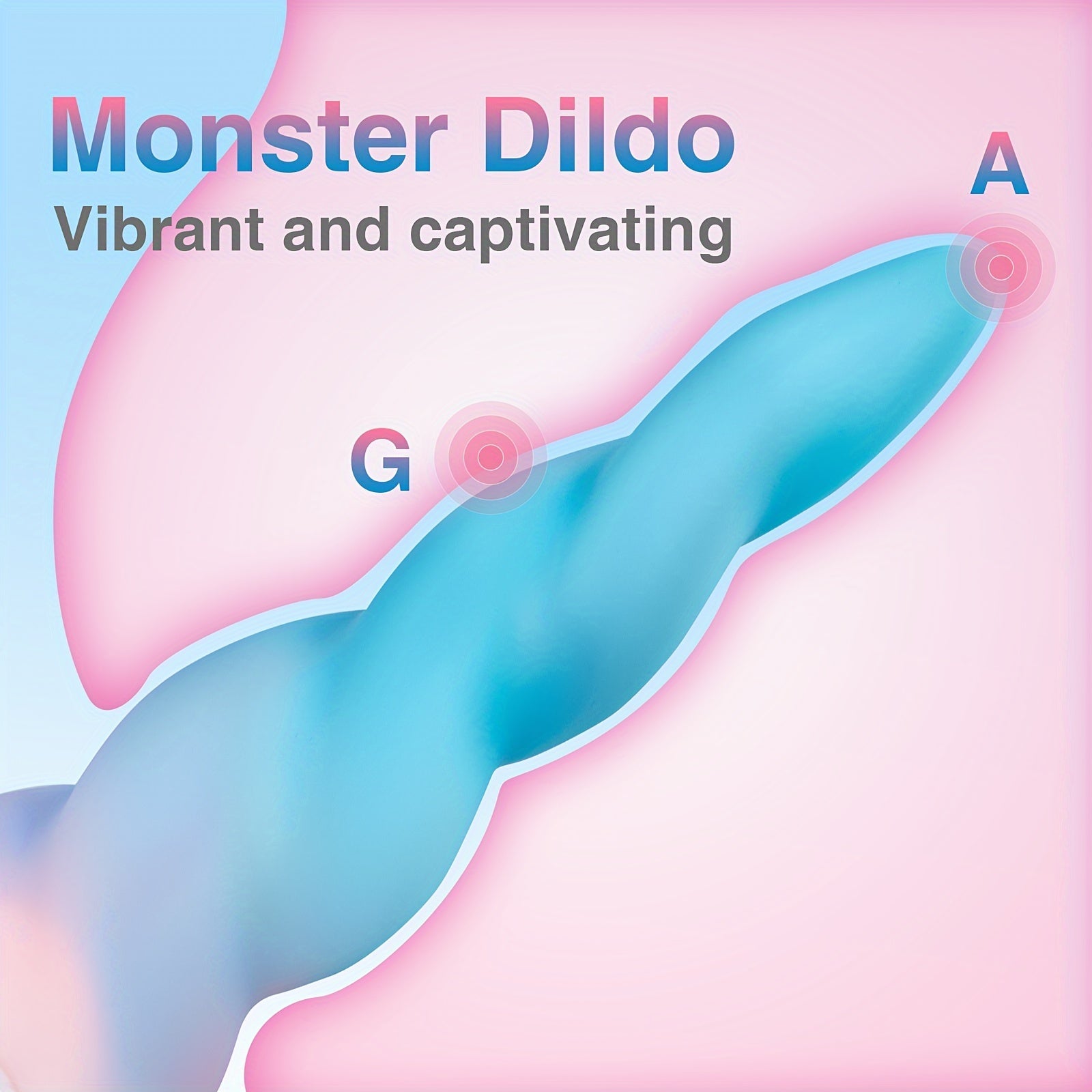 Huge Thick Monster Dildo for Women - 8.6 Inch Realistic Fantasy Big Silicone Anal Dildo with Strong Suction Cup for Hands-Free Play. Soft G Spot Prostate Massager Adult Sex Toys for Female and Couples - buysextoyth