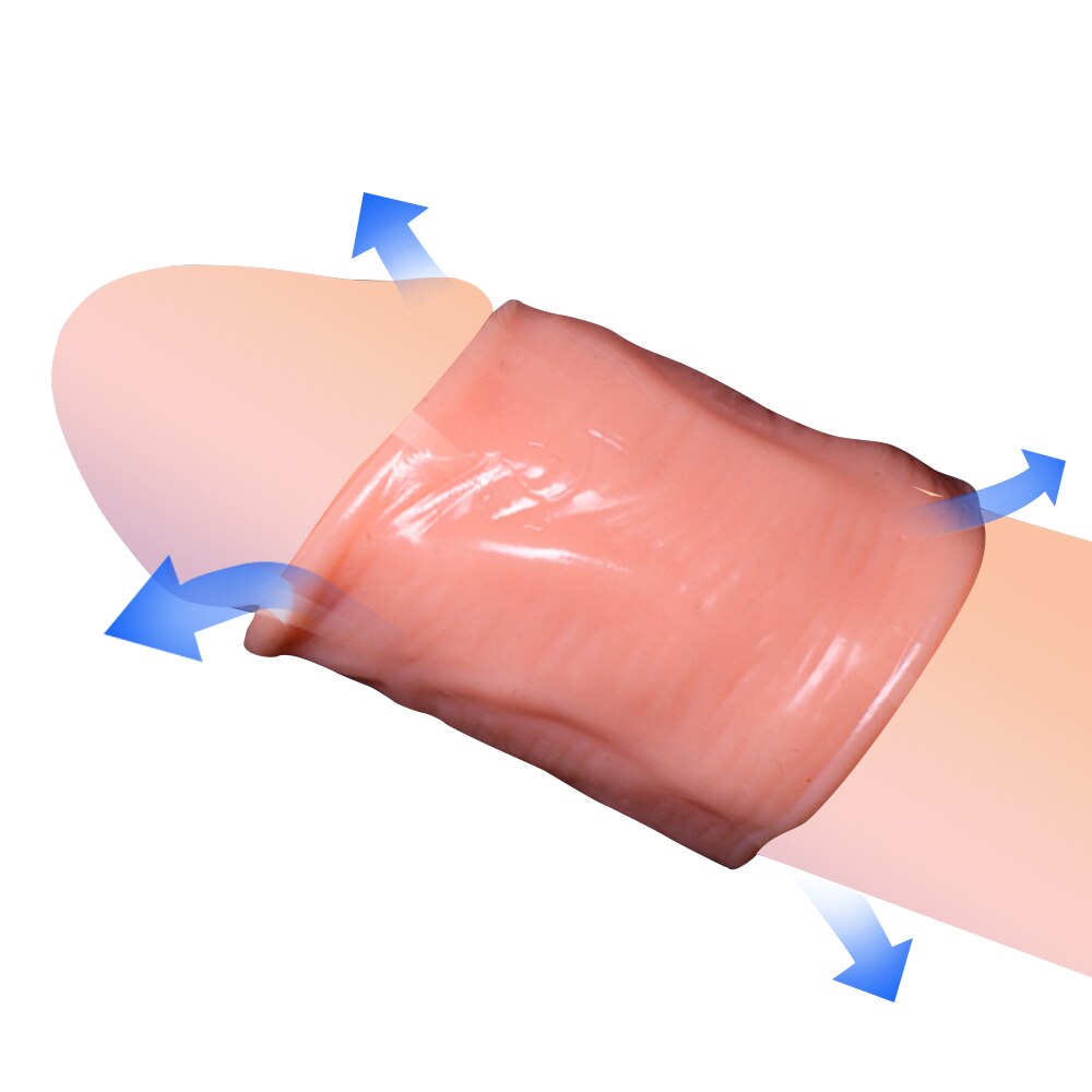 5PCS Foreskin Correction Penis Sleeve Cock Ring Glans Stimulate  Sex Toys for Men Delay Ejaculation Screw Shape Two Sizes - buysextoyth