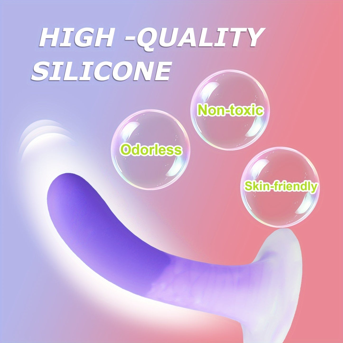 Purple Silicone Adult Toy with Suction Cup for Hands-Free Play. 5.9 Inch Slim Female Sex Toy Dildo for Beginners. Adult Sex Toys for Men and Women. Anal Masturbator. Anal Expansion. Liquid Silicone Material. No Battery Needed. Non-Latex - buysextoyth