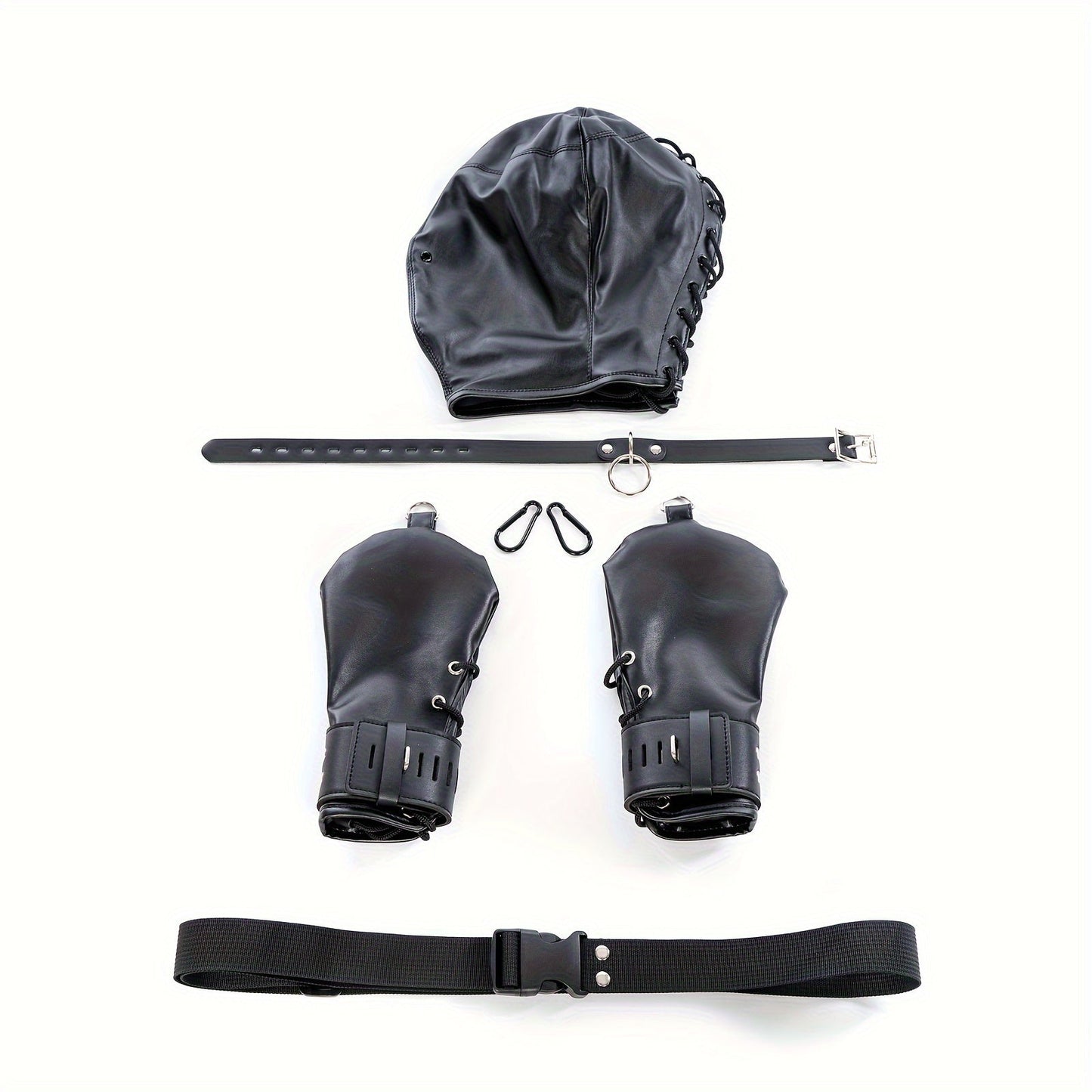 Adult Sex Restraints Toys Mask Paws Gloves Neck Collar BDSM Role Play Training Bondage Set - buysextoyth