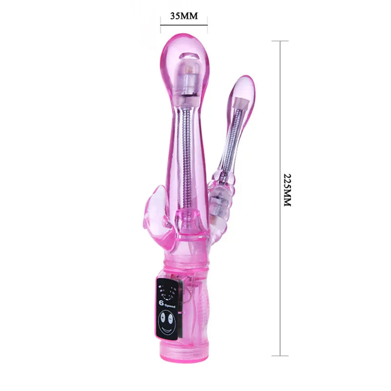 6 Speed Vibration Rabbit Vibrator. Double Vibe Waterproof G Spot Vibrators. Very Soft Materials Sex Toys. Sex Products - buysextoyth