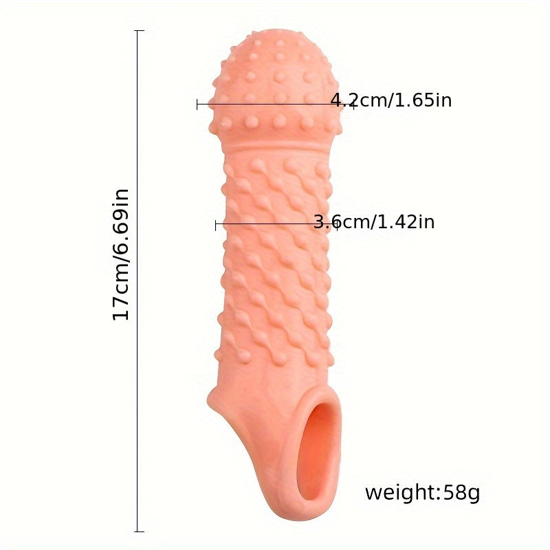 2pcs Penis Enhancer Sleeves with Stretch G-Spot Stimulation - Reusable Cock Ring & Nozzle for Men's Sexual Pleasure Sex Toy For Men Masturbating Sex Toy For Men Anal - buysextoyth