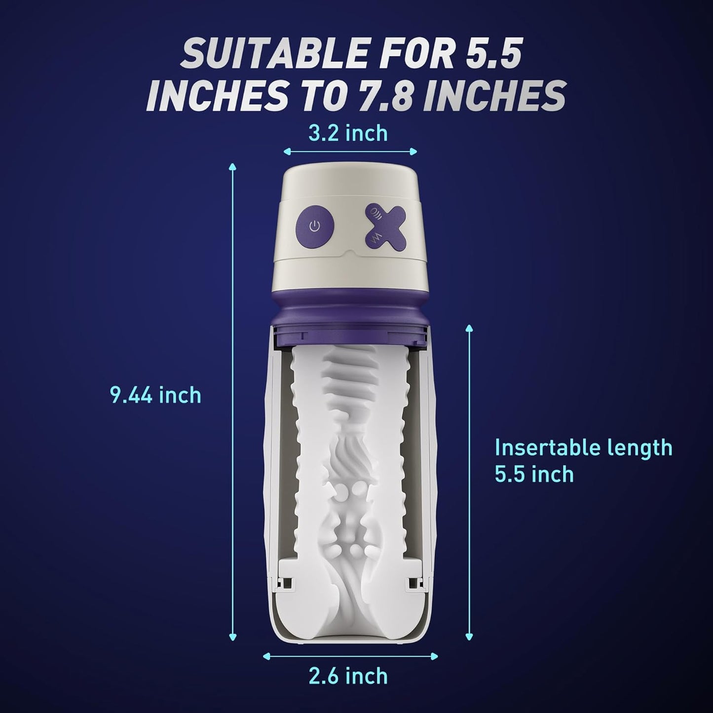 Automatic Male Masturbator.Male Masturbators Cup with 8 Vibrating & Sucking Modes. Pocket Sexual Juguetes Cup.Sucking Pussy Penis Suction Pump Sleeve. Electric Adult Sex Toys for Men Pleasure - buysextoyth