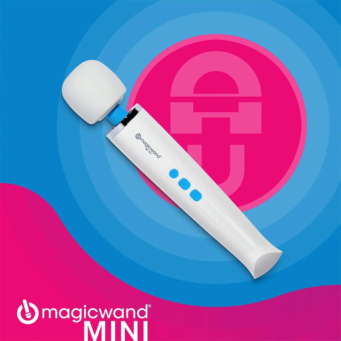 Magic Wand Mini HV-135 - Cordless - Compact Multi-Speed with Soft Silicone Head & Flexible Neck - Personal Massagers for Women. Neck. Hand. Back. Muscle. and Head Massager - buysextoyth