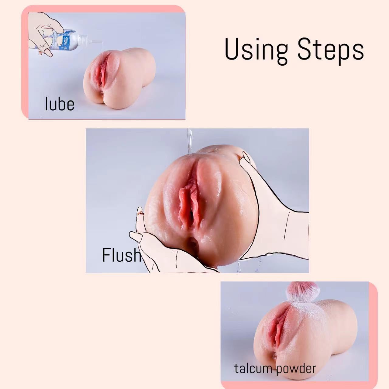 Automatic Male masturbator. 3 Sucking and 7 Vibrating Male Sex Doll. Pocket Pussy with 3D Realistic Pussy Vagina and Anus Channels. Anal Play Doll for Men.Male Sex Toys.Adult Toy for Men.Rechargeable - buysextoyth