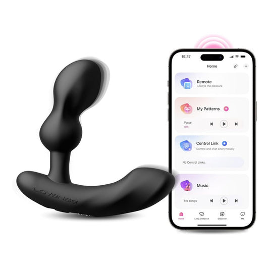 LOVENSE Edge 2 Prostate Massager Vibrator Sex Toys for Men. APP Remote Control Vibrating Butt Plug with Powerful Vibrations Adult Sex Toys & Games for Beginner Advanced Player - buysextoyth