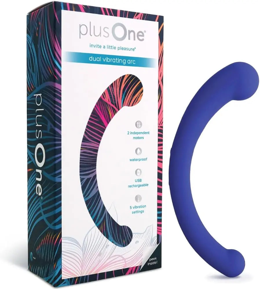 plusOne Dual Vibrating Arc. Personal Massager with 5 Powerful Vibration Settings. Rechargeable. Fully Waterproof - buysextoyth