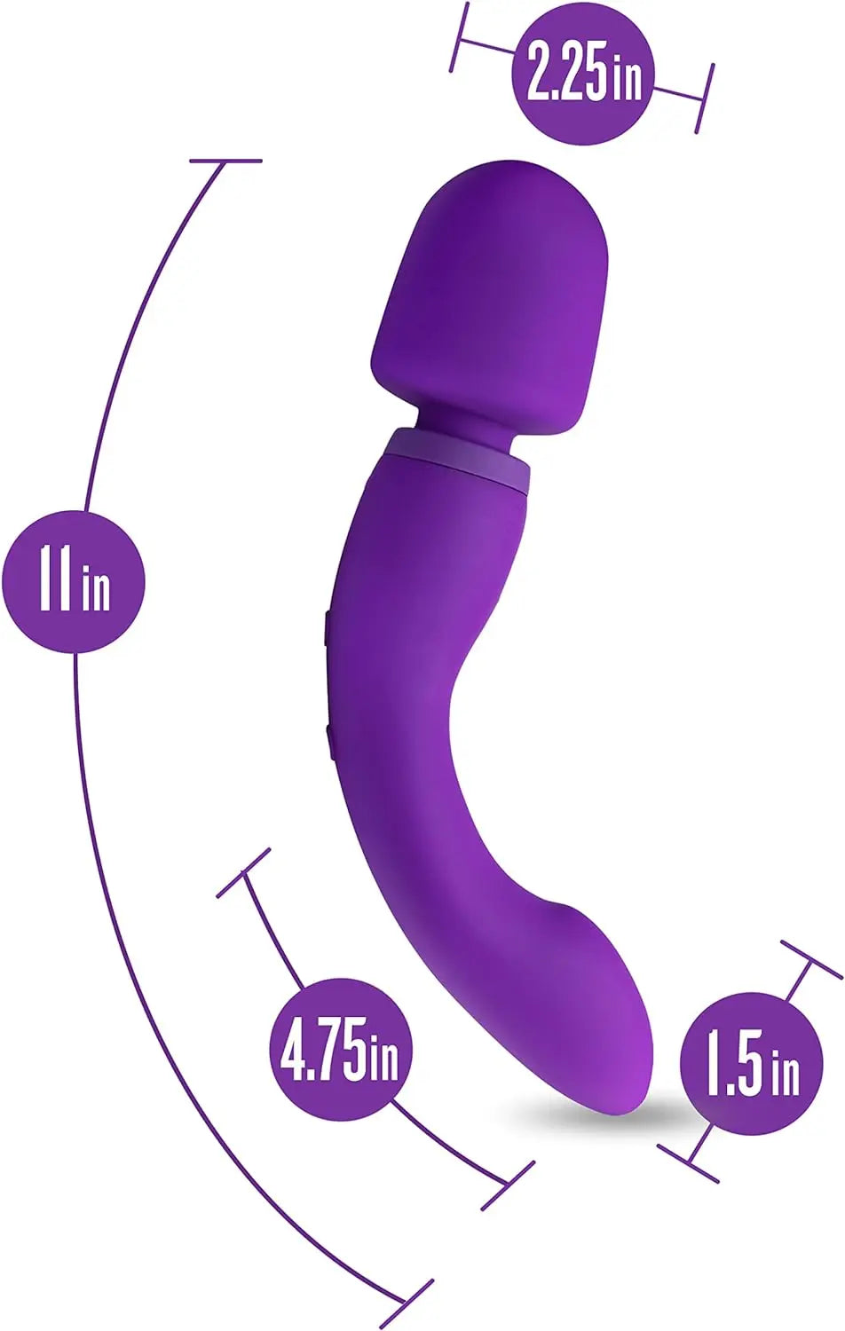 Blush Wellness Dual Sense - Innovative Touch Sensitive Ultra Soft Silicone Massage Wand - Target Sore Muscles- 10 Powerful Rumbly Vibration Functions On Both Ends of Massager - IPX7 Waterproof - buysextoyth