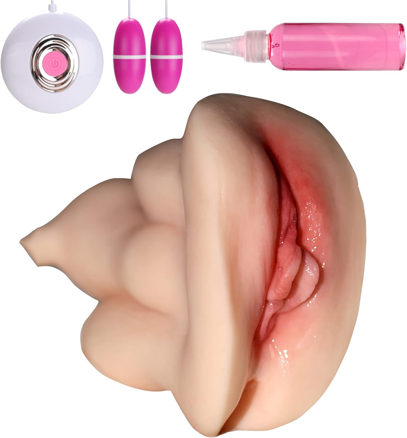 Vibrating Womb Masturbator. Male Masturbators Pocket Pussy Realistic Stroker Lifelike Vaginal Oral Sex Toys for Man Masturbation - buysextoyth