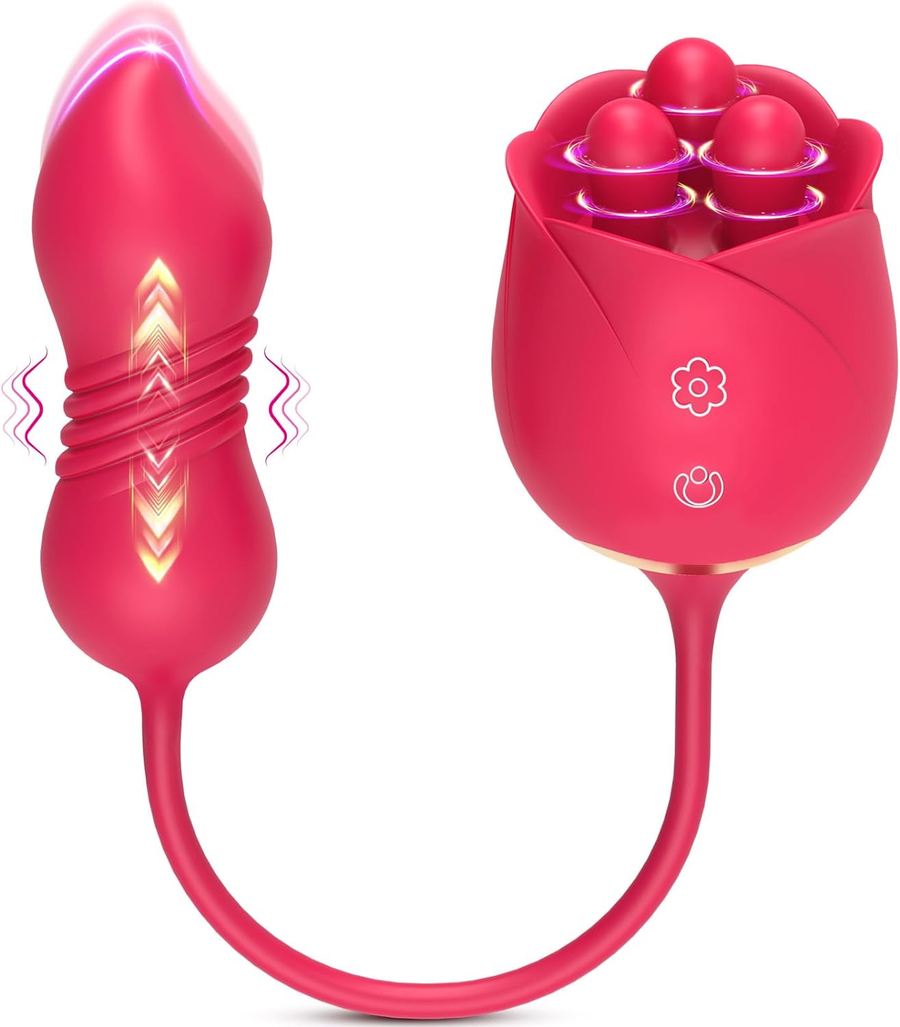 Sex Toys Rose Dildo Vibrator - Rose Sex Toy Thrusting Dildos. Fondling Vibrators Adult Toys. Female Vibrator Clitoris Stimulator. Couples Sexual Pleasure Stimulation Device. Consoladores Vibradores - buysextoyth