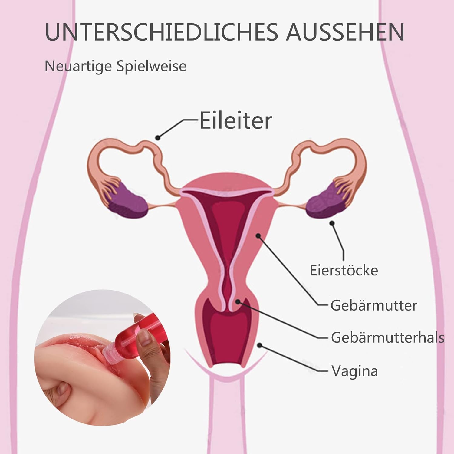 Vibrating Womb Masturbator. Male Masturbators Pocket Pussy Realistic Stroker Lifelike Vaginal Oral Sex Toys for Man Masturbation - buysextoyth