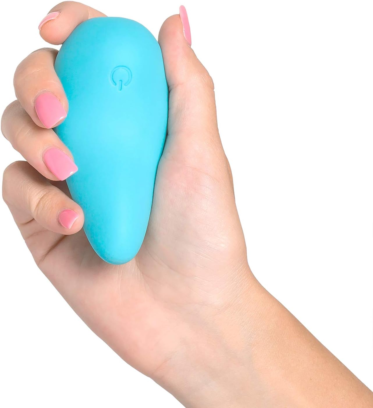 plusOne Mini Vibrator for Women - Made of Body-Safe Silicone. Fully Waterproof. USB Rechargeable - Personal Massager with 10 Vibration Settings. Teal - buysextoyth