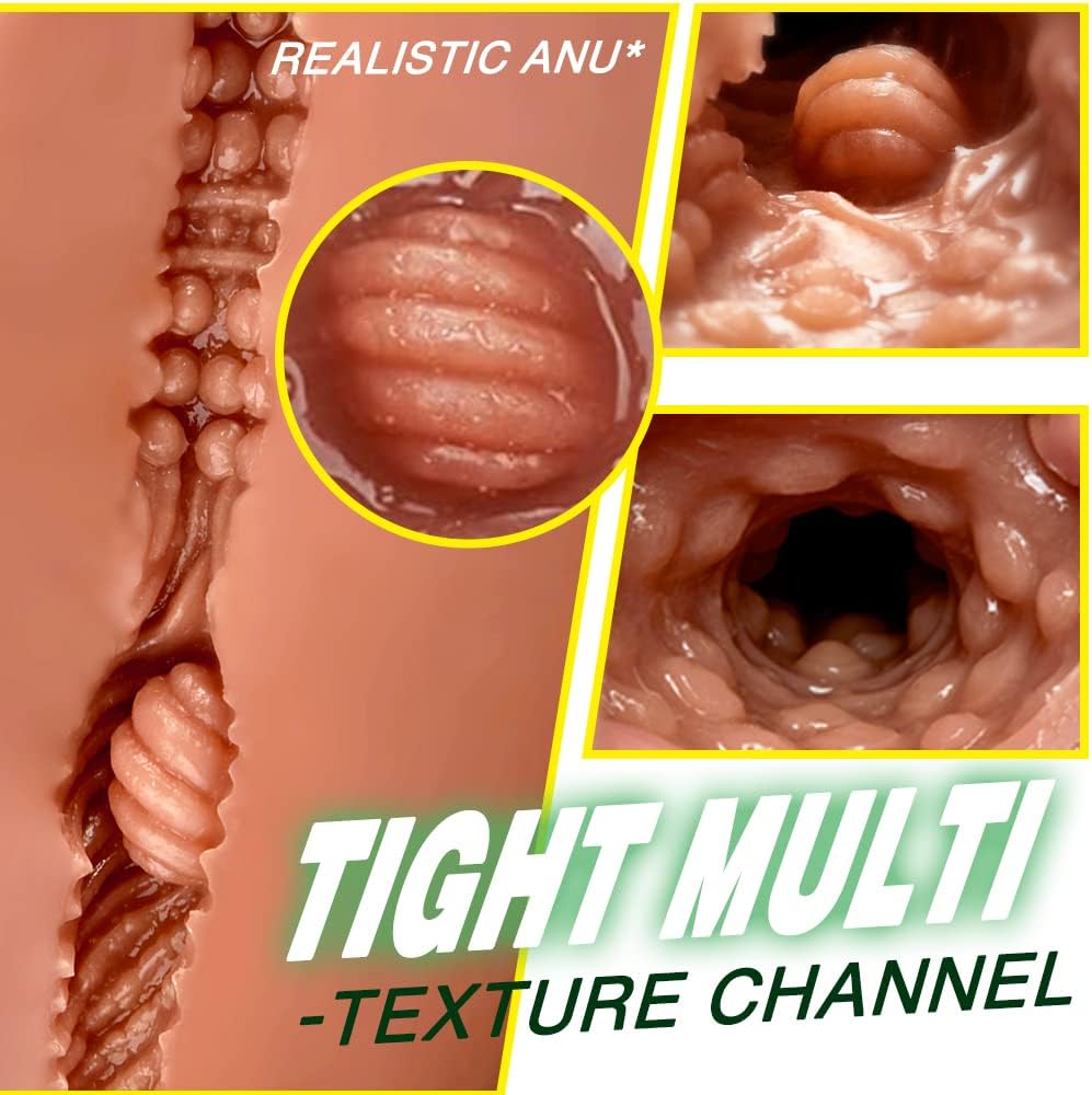 10.5 LB 2 in1 Torso Male Sex Doll with Realistic Dildo and Testis. Anal Male Masturbator with Tight Hole for Men Masturbation. Gohya Unisex Sex Toy for Couple Brown - buysextoyth