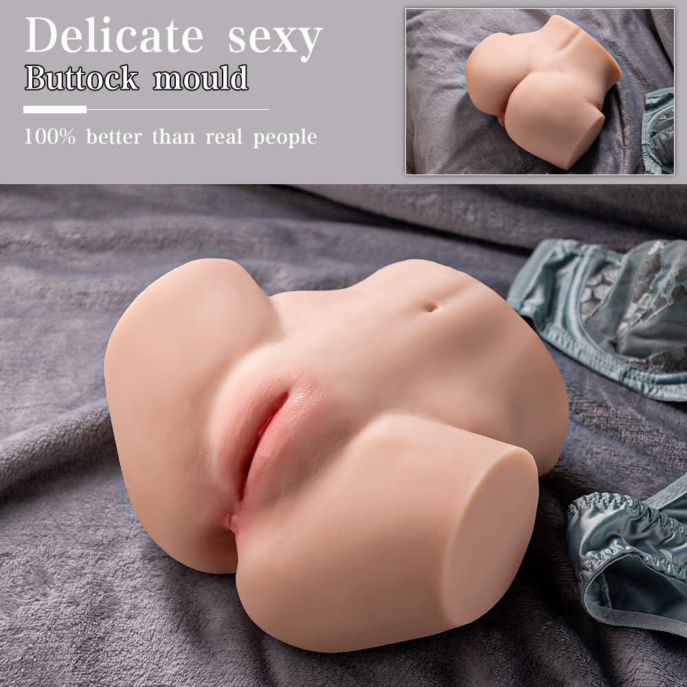 Male Masturbator Sex Doll Pocket Pussy Ass with Virgin Tight. 2 Hole Realistic with Strong Suction Channel. Kingdemer Sex Toy for Men Masturbation 5.95LB - buysextoyth