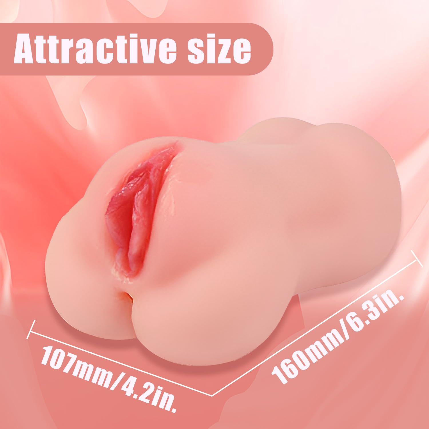 Male Masterburters Pocket Pussy Tight Silicone Blowjober Handsfree Underwear Men's Handheld Pocket Pussy Realistic Textured Pussies Pocket puzzy Silicone Pink A2 - buysextoyth